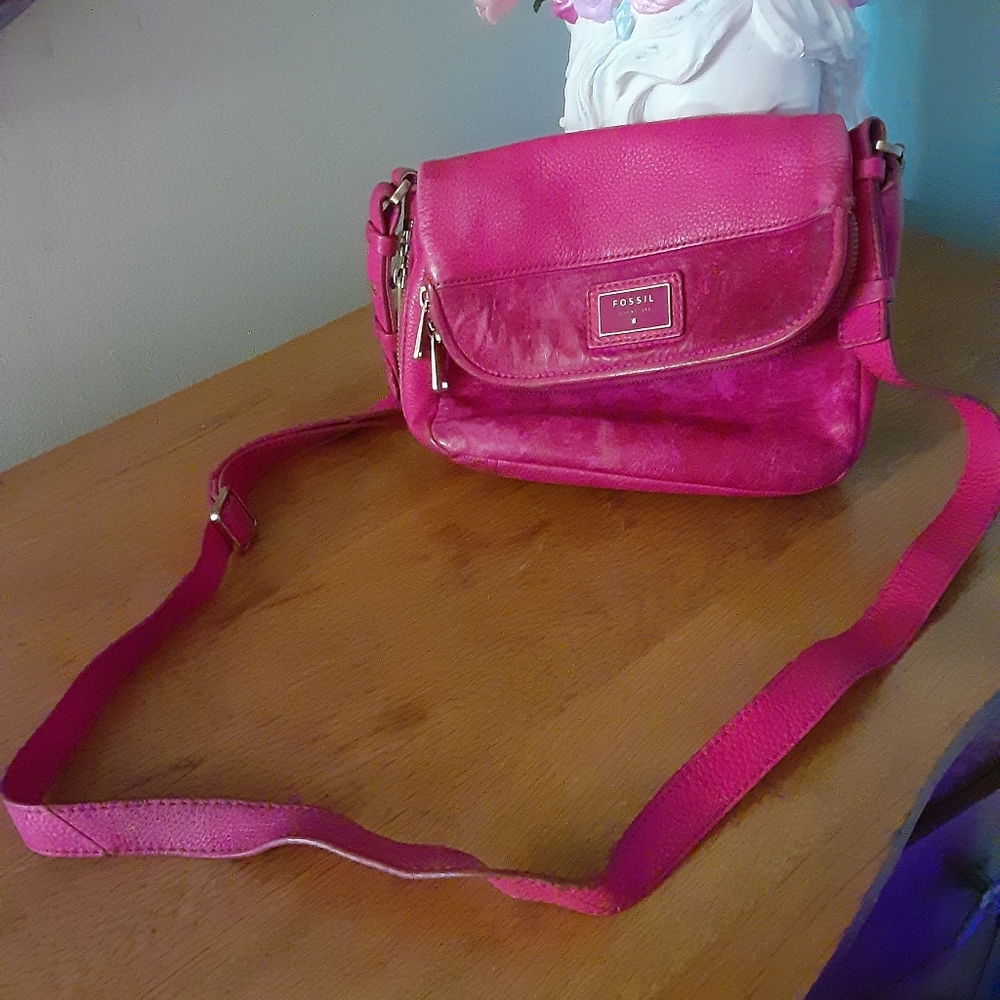 Pink fossil bag